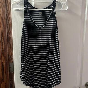 Striped Black & White Tank Top